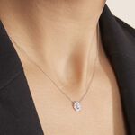 Collier Star Or Blanc Oxyde De Zirconium - Colliers avec pierres Femme | Marc Orian