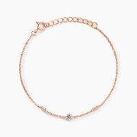 Bracelet Gemmie Argent Rose Oxyde De Zirconium