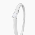 Bague Solitaire Flora Or Blanc Diamant - Solitaires Femme | Marc Orian