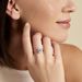 Bague Solitaire Cadmos Argent Blanc Oxyde De Zirconium