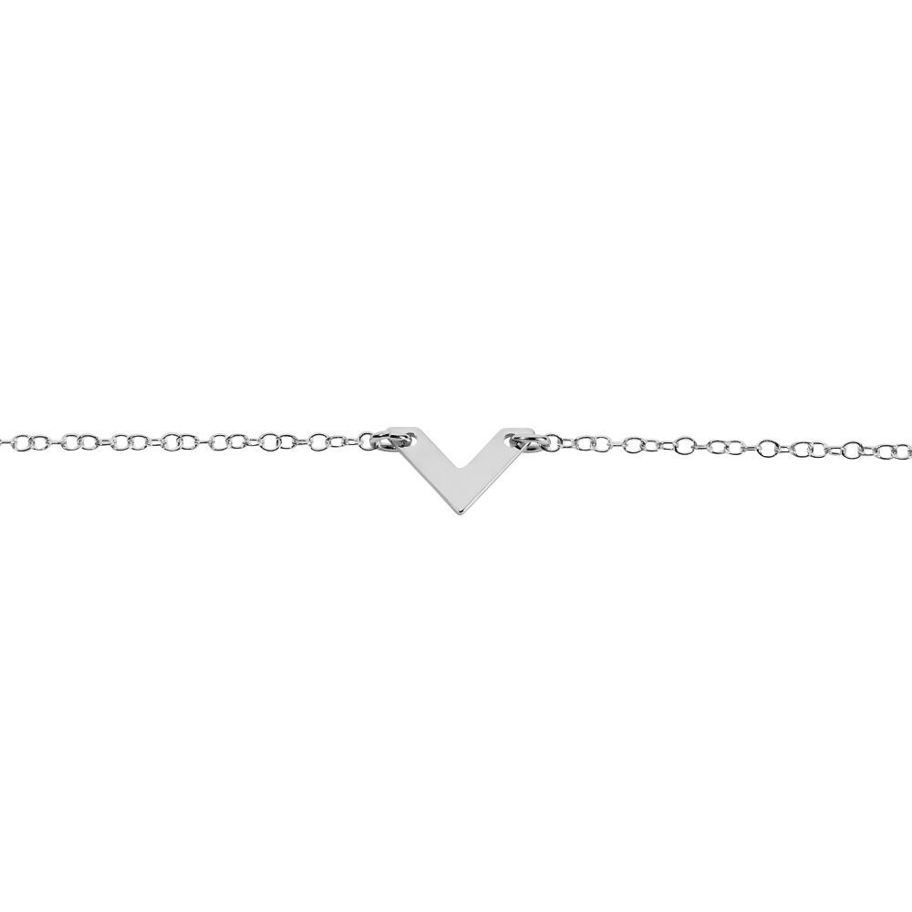 Bracelet Veroniica Argent Blanc - Bracelets chaînes Femme | Marc Orian