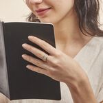 Bague Banda Or Jaune Oxyde De Zirconium - Bagues avec pierre Femme | Marc Orian