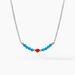 Collier Behati Argent Blanc Corail Turquoise - Colliers avec pierres Femme | Marc Orian