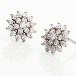 Boucles D'oreilles Puces Allie Croix Or Jaune Oxyde De Zirconium - Puces Femme | Marc Orian