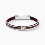 Bracelet Jourdan Egra Acier Bicolore - Bracelets cuir Homme | Marc Orian