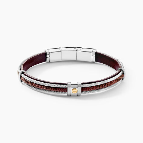 Bracelet Jourdan Egra Acier Bicolore - Bracelets cuir Homme | Marc Orian