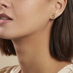 Boucles D'oreilles Puces Anne-maudae Coeurs Or Jaune - Puces Femme | Marc Orian