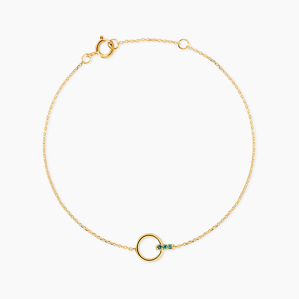Cr&eacute;oles Desdemona Or Jaune Oxyde De Zirconium - Bracelets cha&icirc;nes Femme | Marc Orian