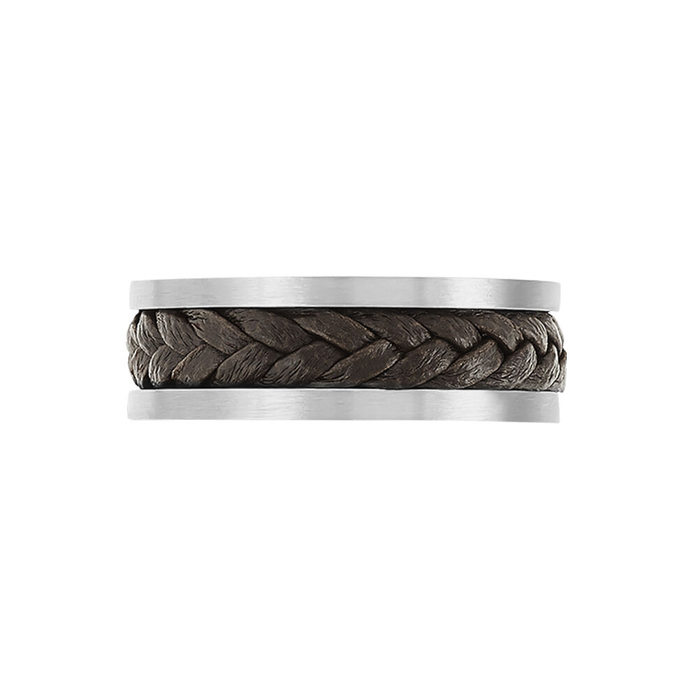 Bague Ally Acier Blanc - Bijoux fantaisie Homme | Marc Orian