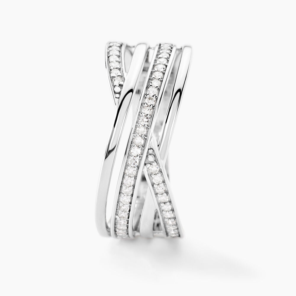 Bague Corilitia Or Blanc Diamant - Bagues pierres précieuses Femme | Marc Orian
