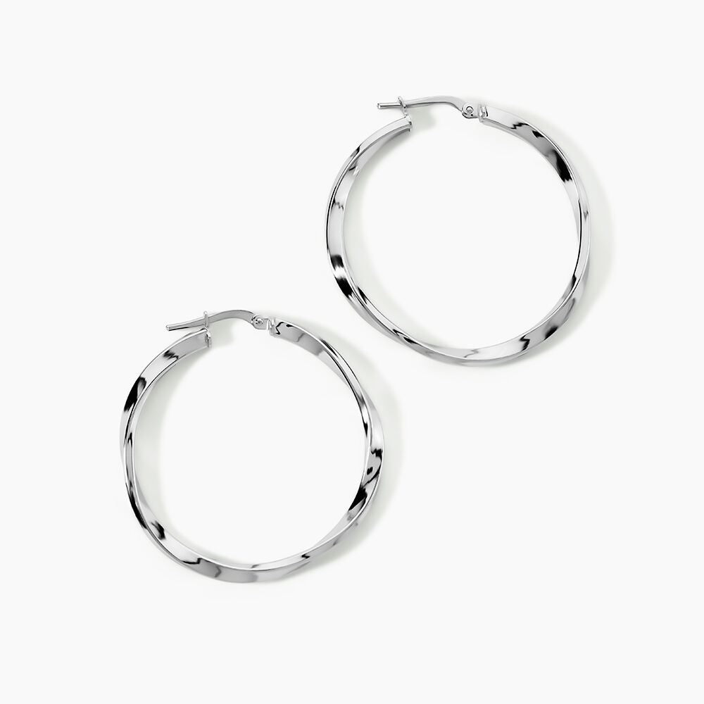 Cr&eacute;oles Argent Blanc Ires - Cr&eacute;oles Femme | Marc Orian