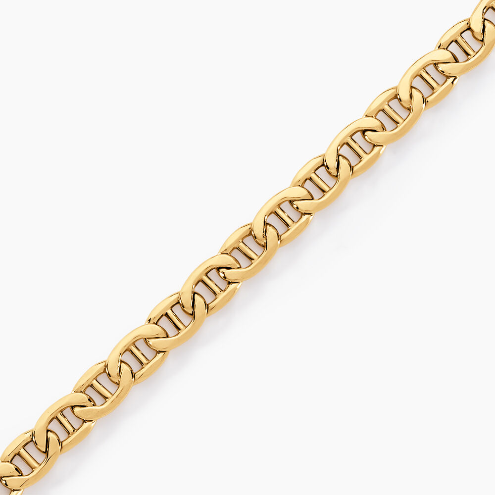 Bracelet Capucin Or Jaune Maille Marine Plate - Bracelets mailles Femme | Marc Orian
