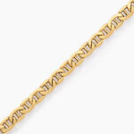 Bracelet Capucin Or Jaune Maille Marine Plate - Bracelets mailles Femme | Marc Orian