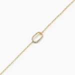 Bracelet Minimalist Chic Or Jaune Oxyde De Zirconium - Bracelets cha&icirc;nes Femme | Marc Orian