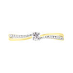 Bague Solitaire Finesse Or Jaune Diamant Diamants - Parures de mariage Femme | Marc Orian