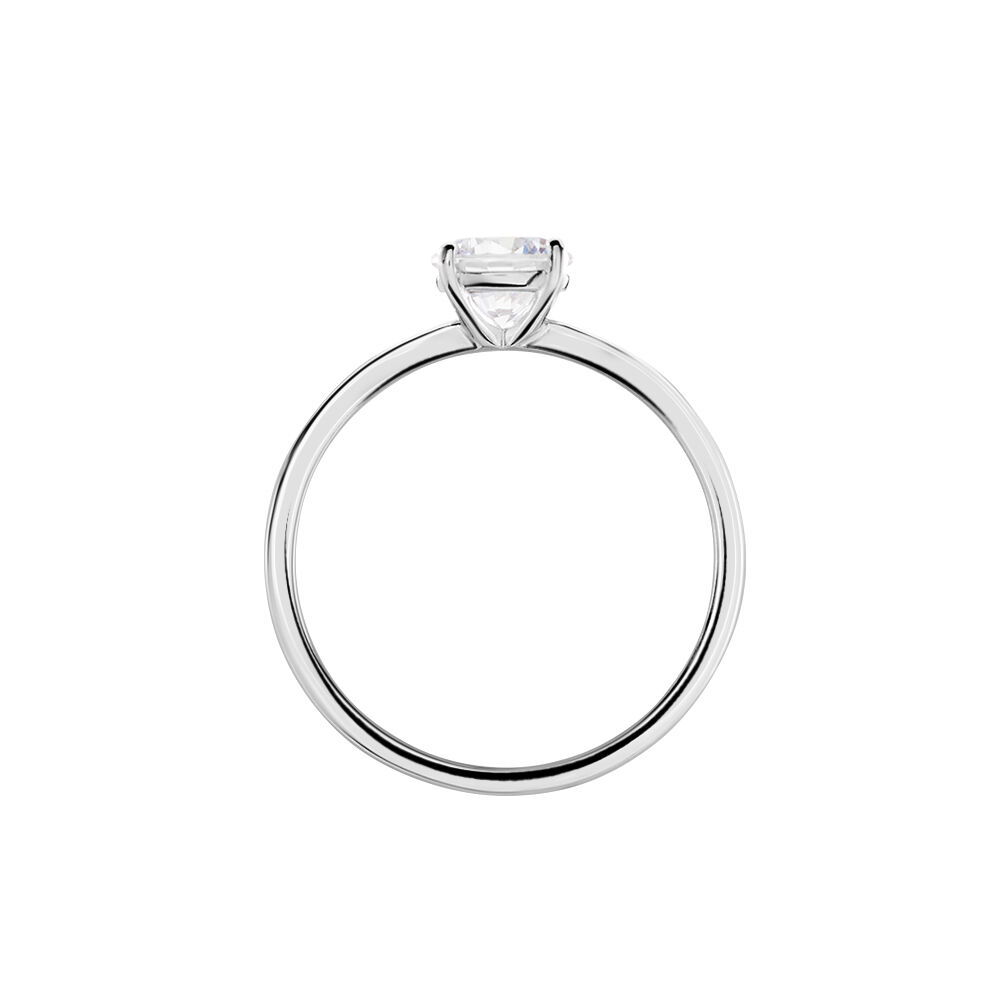 Bague Solitaire Stella Argent Blanc Oxyde De Zirconium - Bijoux fantaisie Femme | Marc Orian