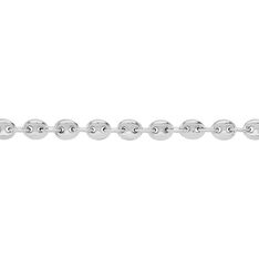 Collier Carrus Maille Grain De Cafe Argent Blanc - Chaines Homme | Marc Orian