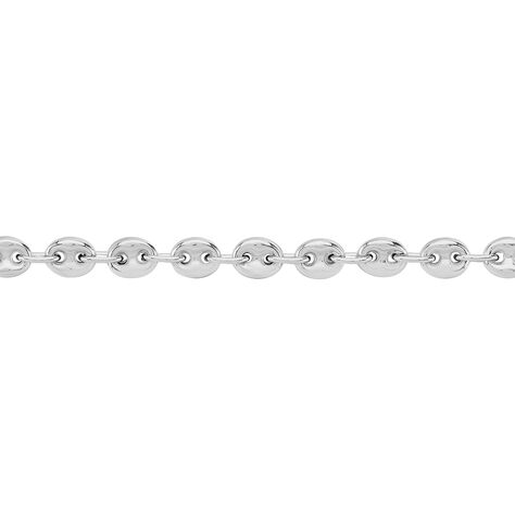 Collier Carrus Maille Grain De Cafe Argent Blanc - Chaines Homme | Marc Orian