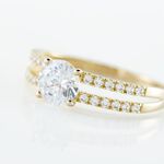 Bague Solitaire Or Jaune Cesarine Oxyde De Zirconium - Solitaires Femme | Marc Orian