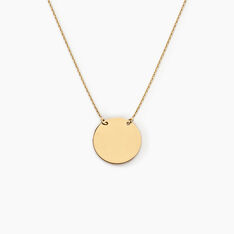 Collier Helenia Pastille Gravable Or Jaune - Colliers Enfant | Marc Orian