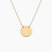 Collier Helenia Pastille Gravable Or Jaune - Colliers Enfant | Marc Orian