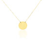 Collier Helenia Pastille Gravable Or Jaune