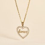 Pendentif Or Jaune Ramouna Oxyde De Zirconium - Pendentifs Femme | Marc Orian