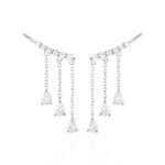Boucles D'oreilles Pendantes Rilla Argent Blanc Oxyde De Zirconium - Pendantes Femme | Marc Orian