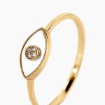 Bague Matiasma Or Jaune Nacre Diamant - Bagues de promesse Femme | Marc Orian