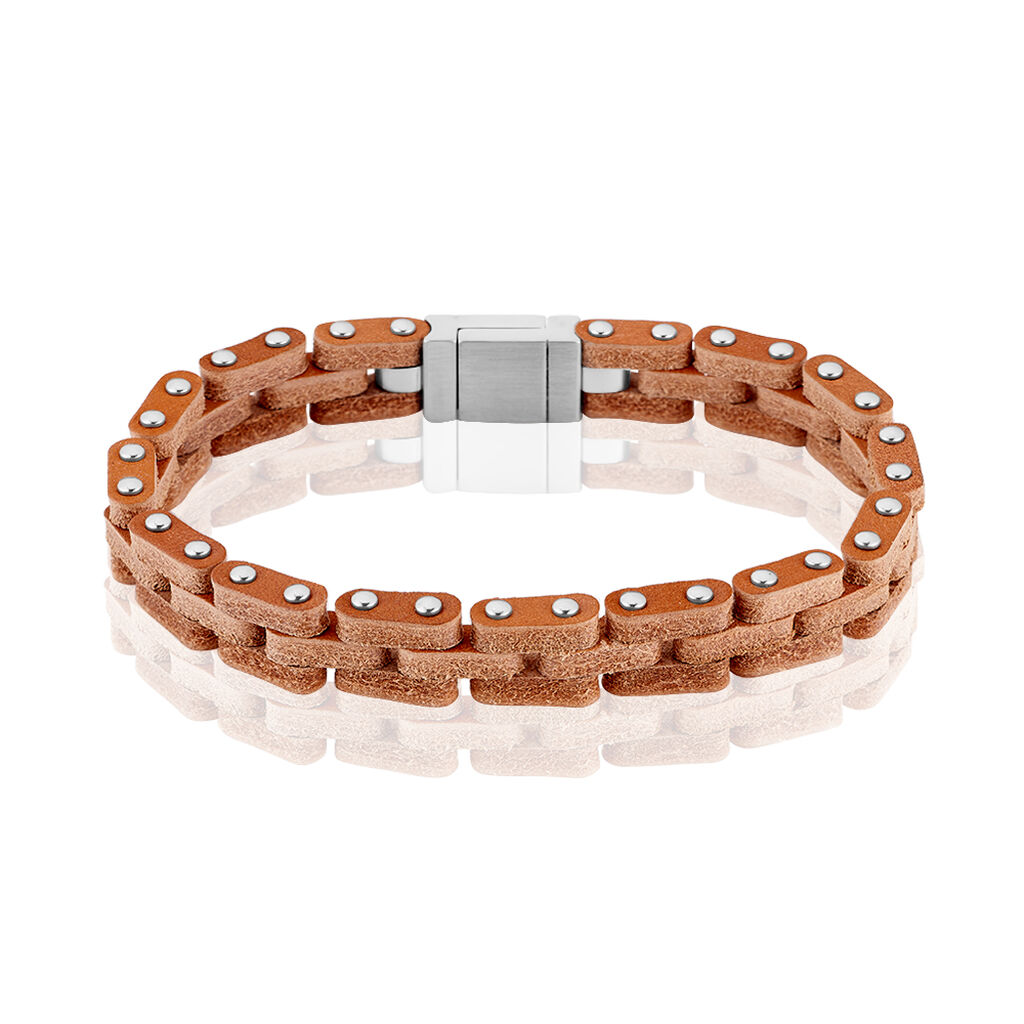 Bracelet Acier Blanc - Bracelets cuir Homme | Marc Orian
