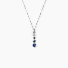 Collier Josephine Or Blanc Saphir Et Diamant - Colliers Femme | Marc Orian