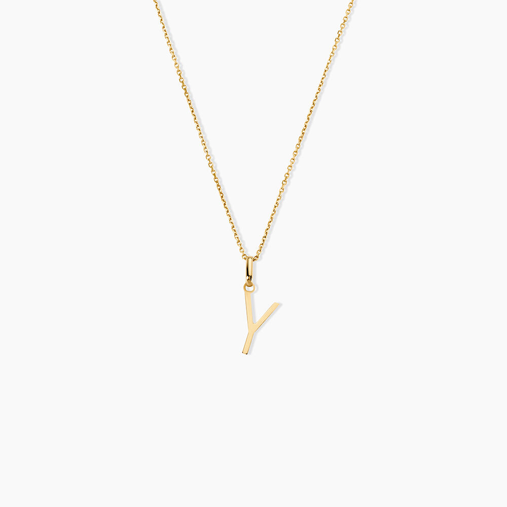 Pendentif Ionia Lettre Or Jaune - Pendentifs Famille | Marc Orian