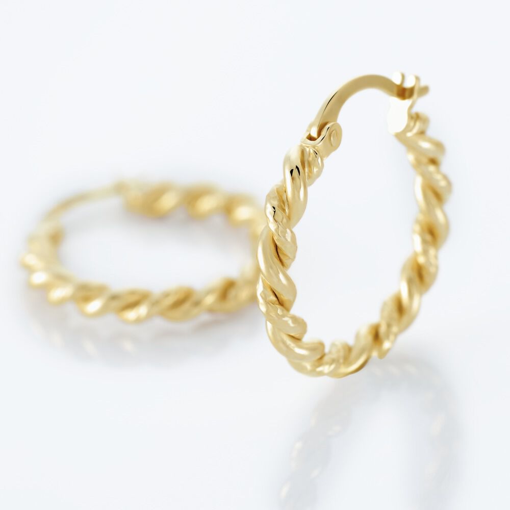 Cr&eacute;oles Plaqu&eacute; Or Jaune Isaiah - Cr&eacute;oles Femme | Marc Orian