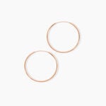 Creoles Argent Rose Olympia - Cr&eacute;oles Femme | Marc Orian