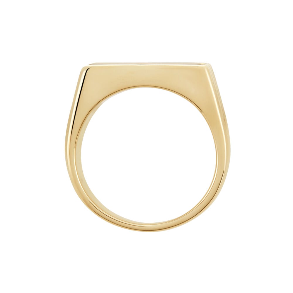 Chevalière Plaqué Hadrien Onyx - Chevalières Homme | Marc Orian