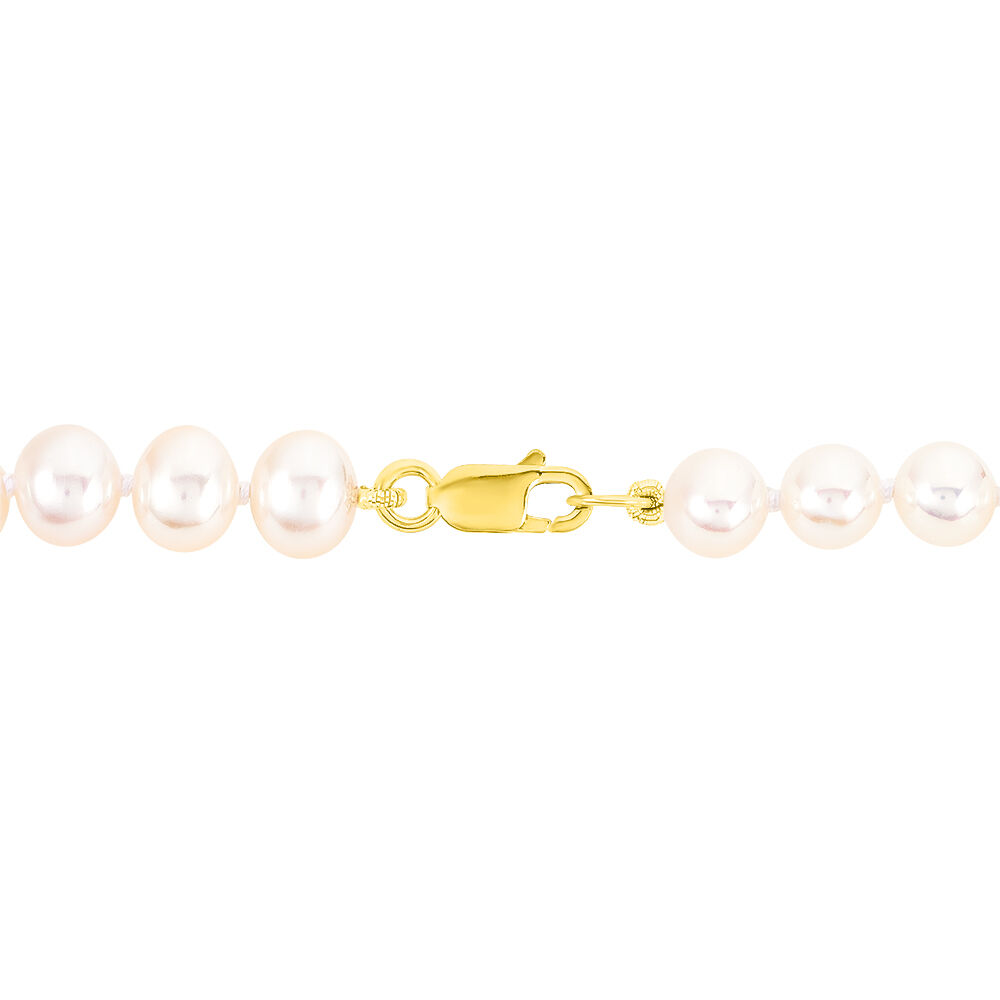Bracelet Merrane Or Jaune Perle De Culture - Bracelets cha&icirc;nes Femme | Marc Orian