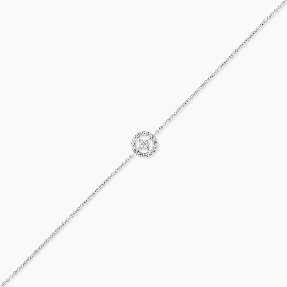 Bracelet Nour-imen Or Blanc Diamant - Bracelets cha&icirc;nes Femme | Marc Orian