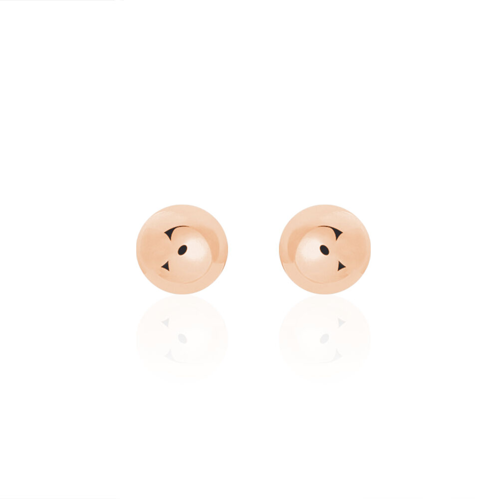 Boucles D'oreilles Puces Virgie Argent Rose - Puces Femme | Marc Orian