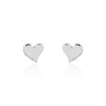 Boucles D'oreilles Puces Louane Or Blanc Diamant - Puces Femme | Marc Orian