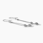 Boucles D'oreilles Pendantes Ninae Argent Blanc - Pendantes Femme | Marc Orian