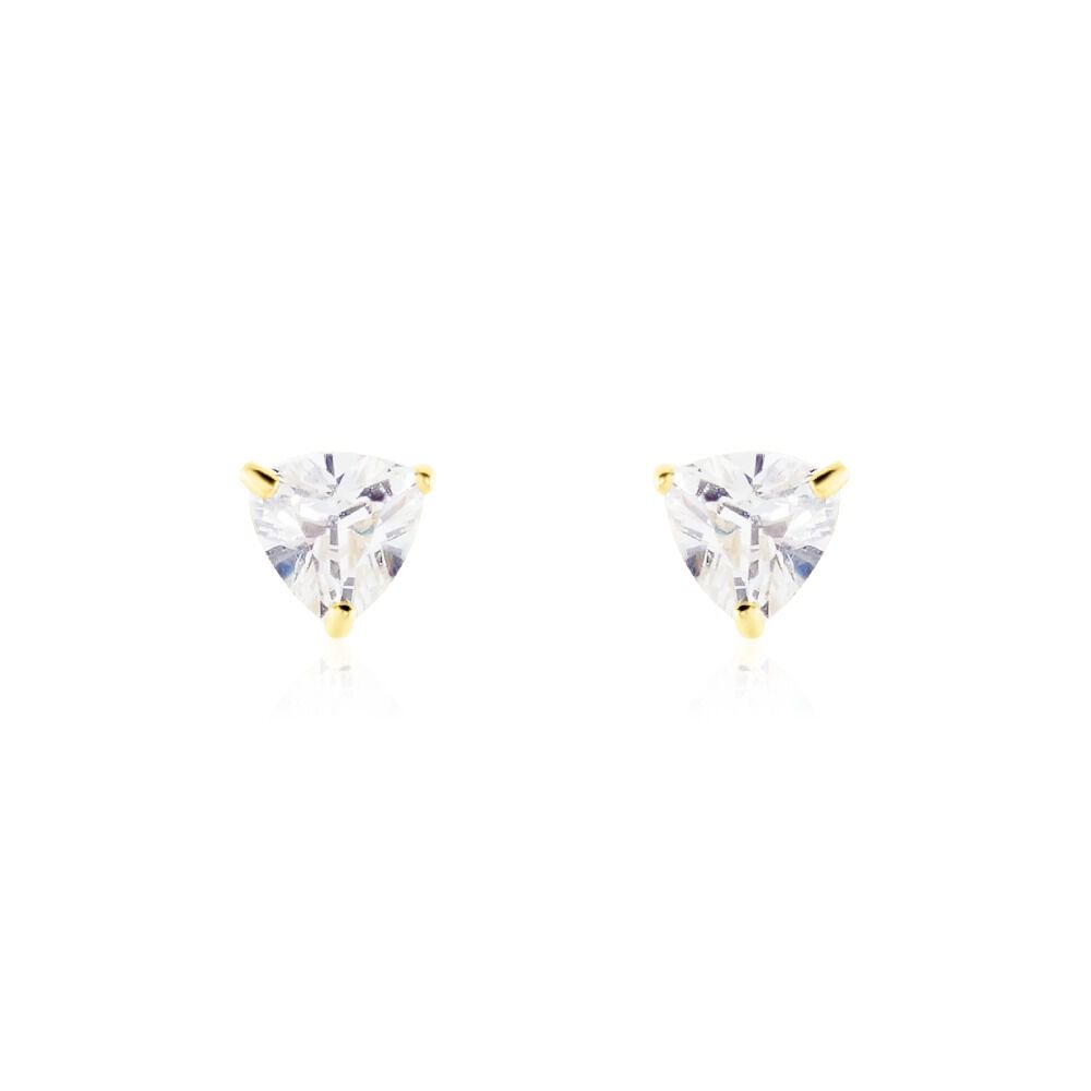 Boucles D'oreilles Puces Poinsettia Or Jaune Oxyde - Puces Femme | Marc Orian