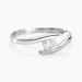 Bague Solitaire Camilia Or Blanc Oxyde De Zirconium - Solitaires Femme | Marc Orian