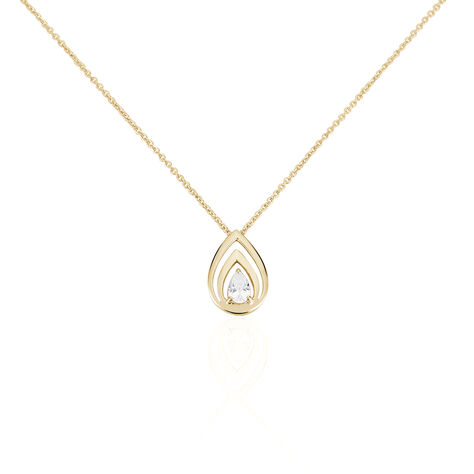 Collier Loetitia Plaqué Or Jaune Oxyde De Zirconium - Colliers avec pierres Femme | Marc Orian