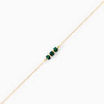 Bracelet Ean Or Jaune Malachite - Bracelets cha&icirc;nes Femme | Marc Orian