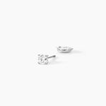 Boucles D'oreilles Puces One Or Jaune Diamants - Boucles d'oreilles mariage Femme | Marc Orian