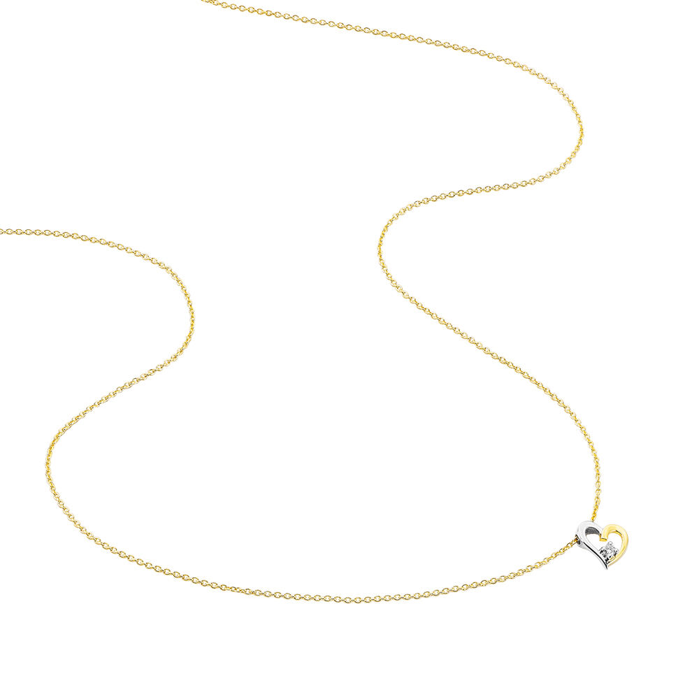 Collier Agnesese Or Bicolore Diamant - Colliers avec pierres Femme | Marc Orian
