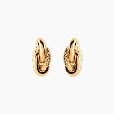 Boucles D'oreilles Puces Niko Or Jaune - Puces Famille | Marc Orian