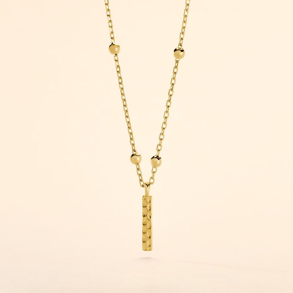 Collier Plaqu&eacute; Or Jaune Lettra - Colliers fantaisie Femme | Marc Orian