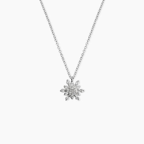 Collier Effie Argent Blanc Oxyde De Zirconium - Colliers avec pierres Femme | Marc Orian