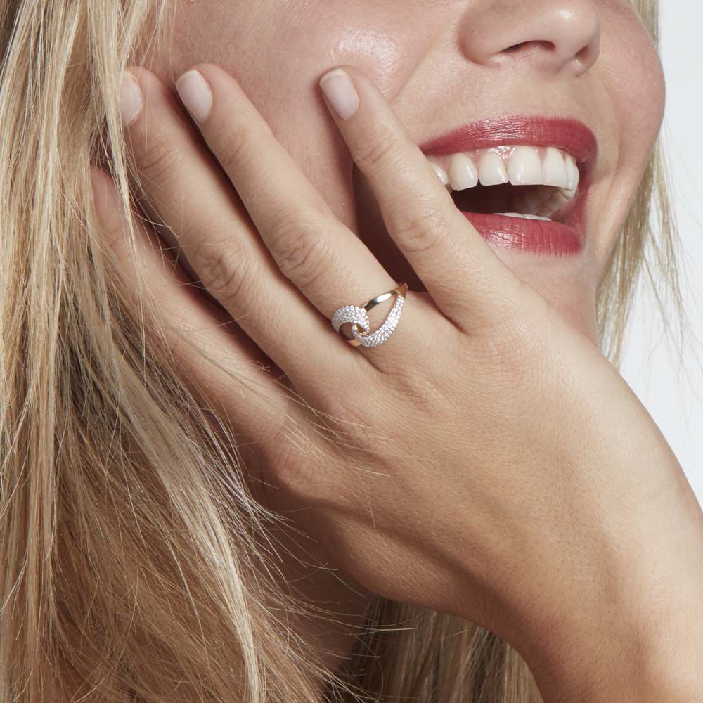 Bague Boucle D or Or Jaune Oxyde De Zirconium B3DFJZW559J Marc Orian Bijouterie en ligne